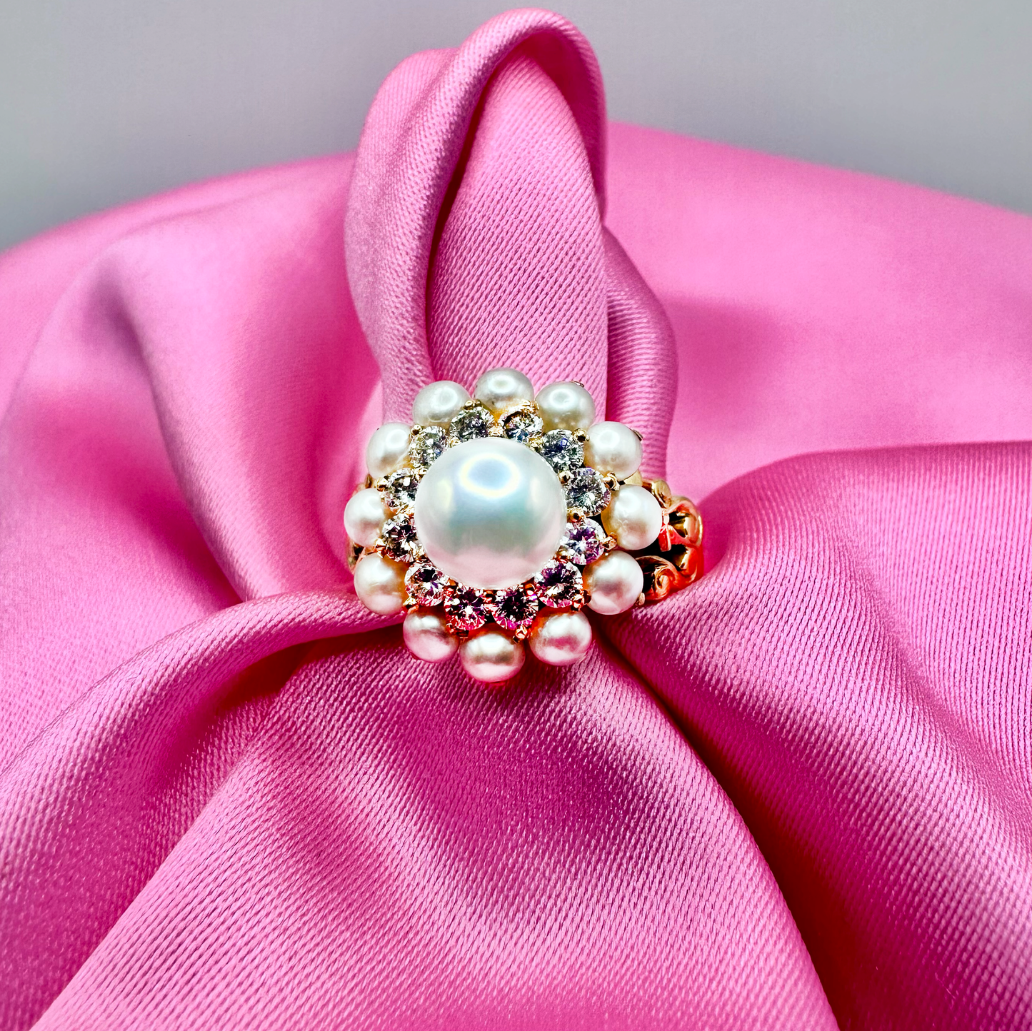 Eternal Pearl & Diamond Classic Ring