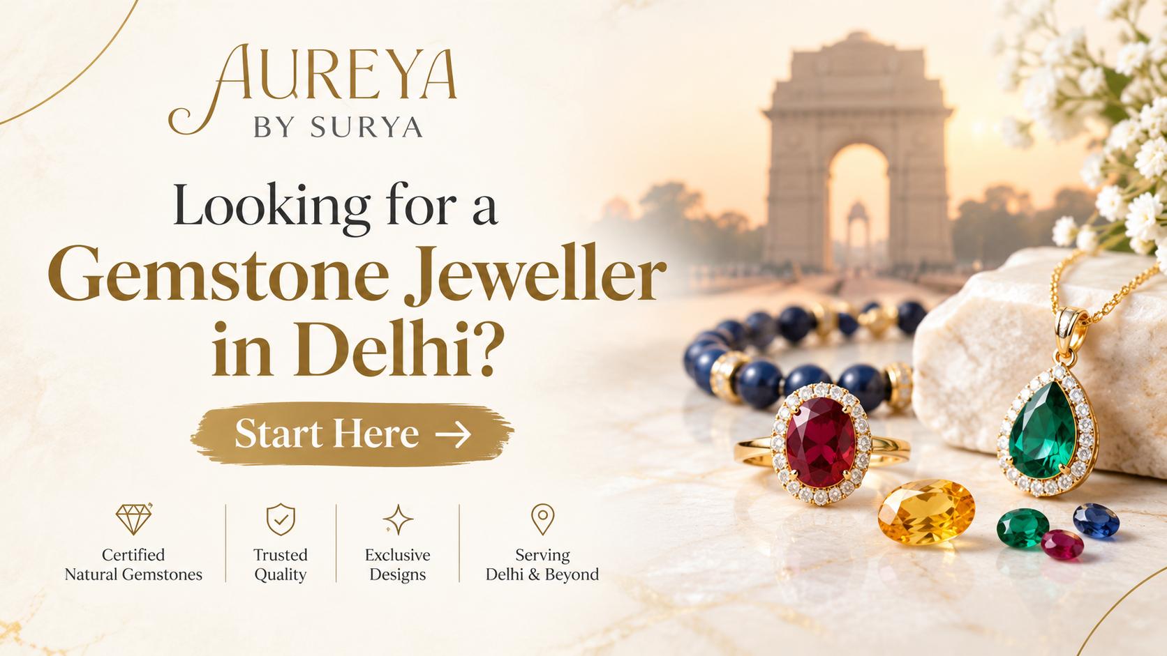 Looking for a Gemstone Jeweller in Delhi? Start Here