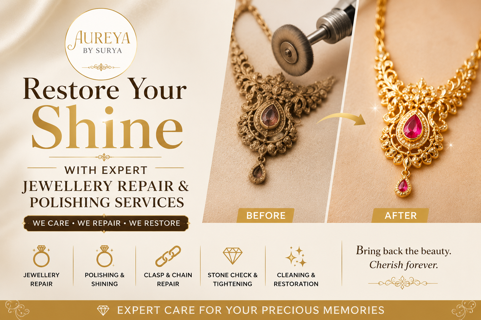 Restore Your Shine with Expert Jewellery Repair & Polishing Services