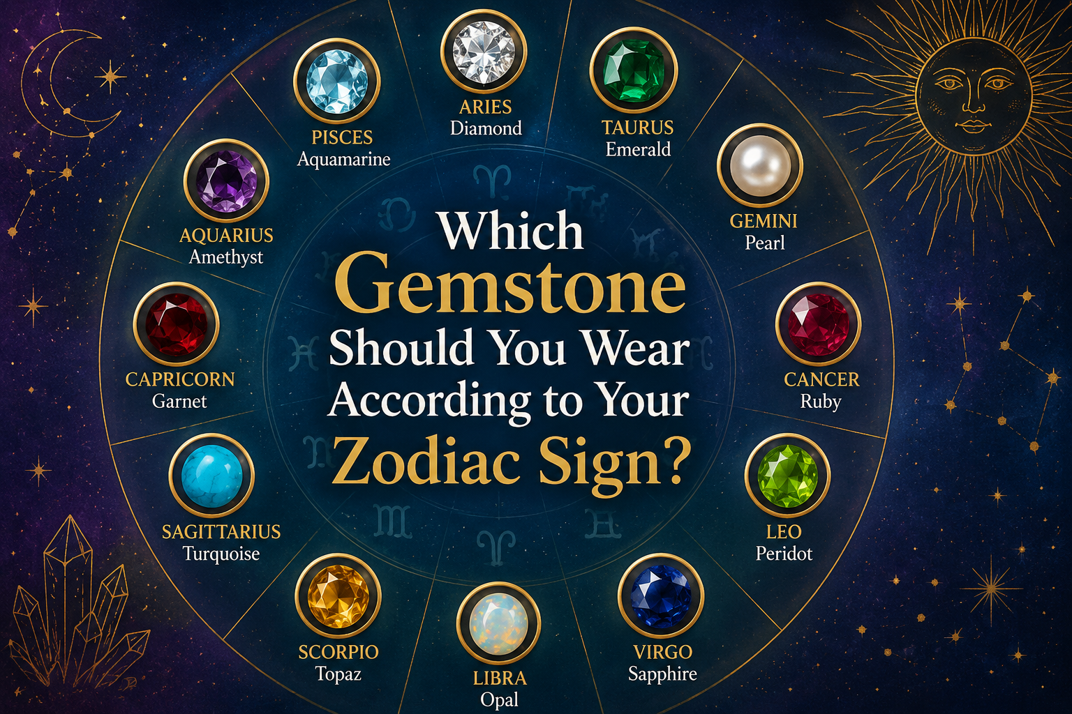 Which Gemstone Should You Wear According to Your Zodiac Sign?