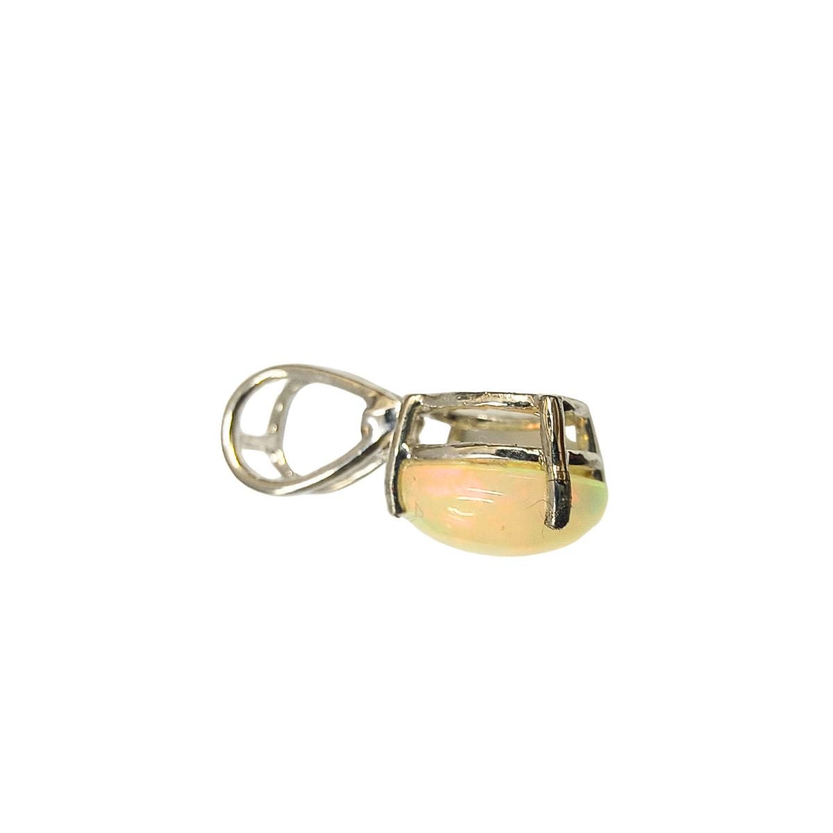 Aureya Opal Radiance Pendant in Sterling Silver
