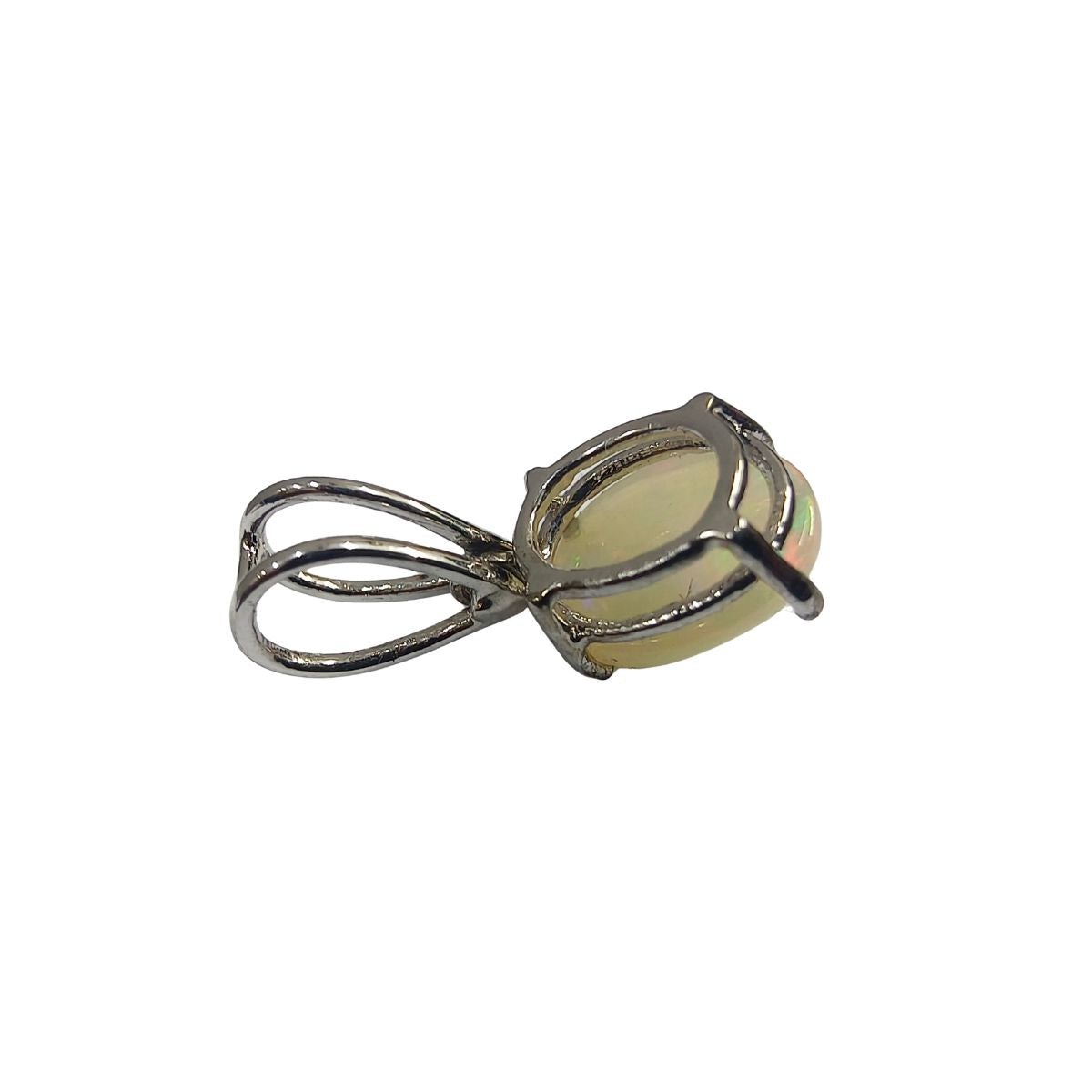 Aureya Opal Radiance Pendant in Sterling Silver