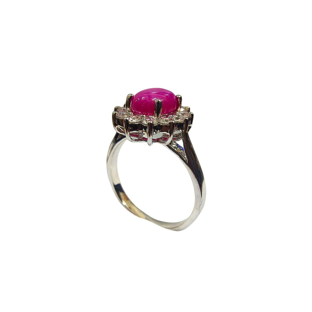 Floral Lundi Star Pink Sterling Silver Ring