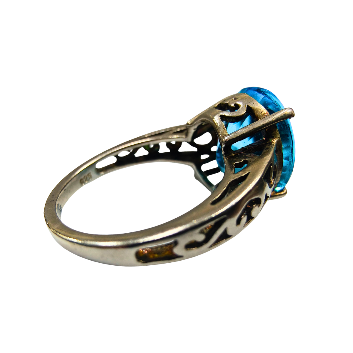 Timeless Blue Topaz Solitaire Ring