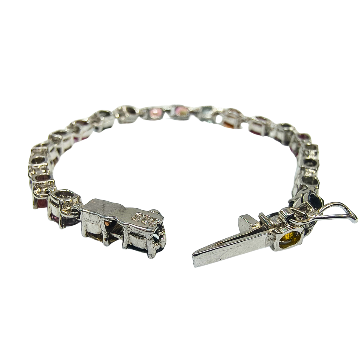 Rainbow Tourmaline Gemstone Bracelet