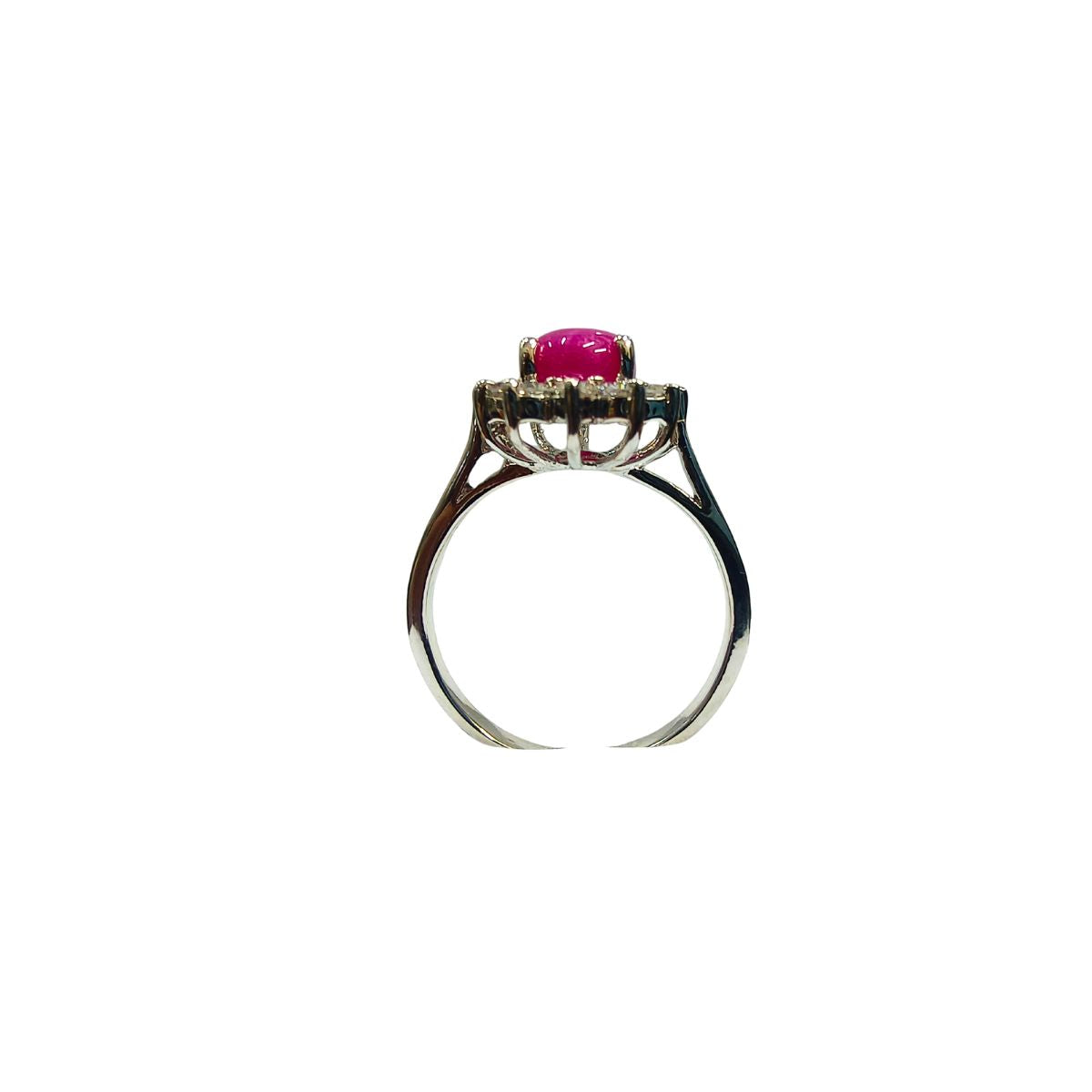 Floral Lundi Star Pink Sterling Silver Ring