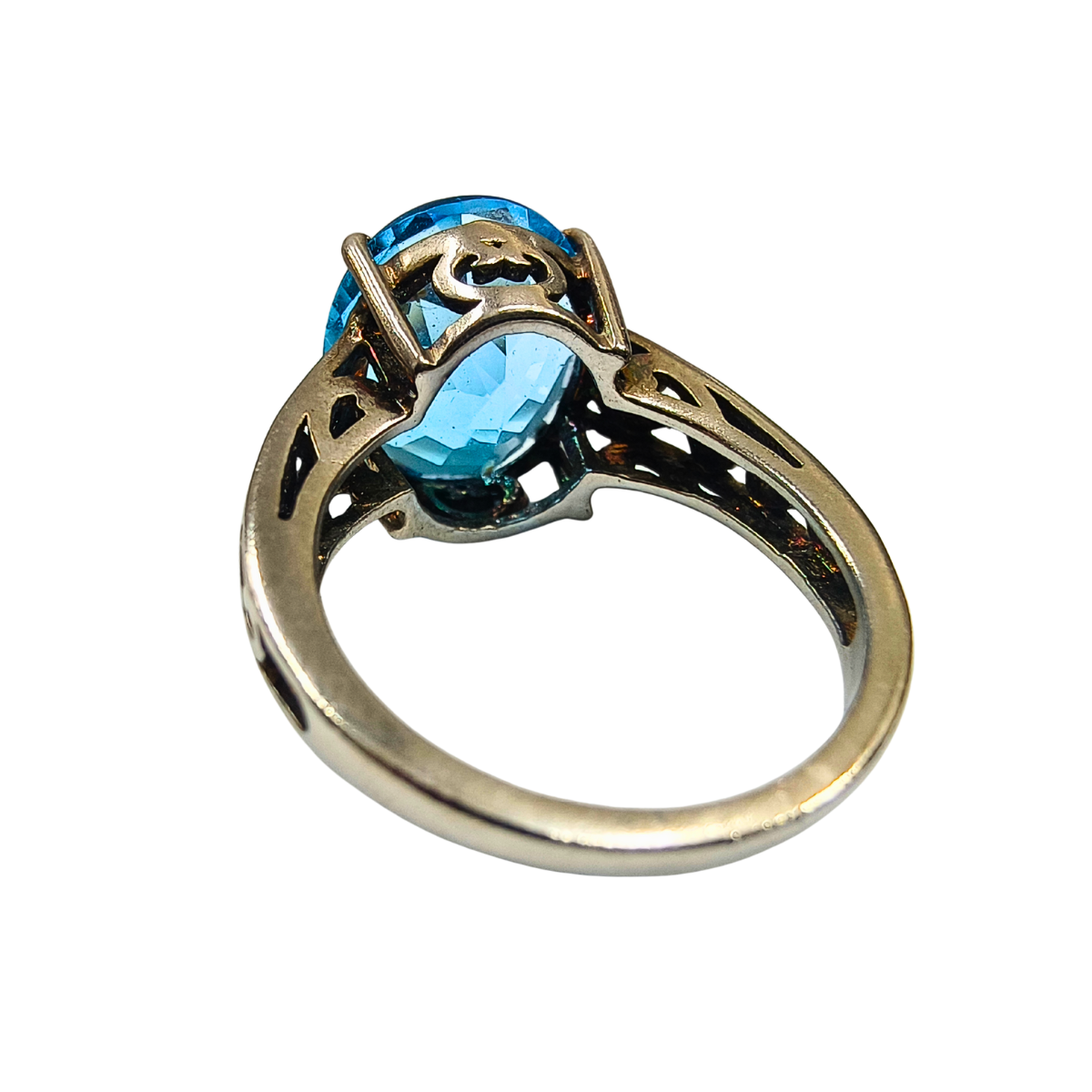 Timeless Blue Topaz Solitaire Ring