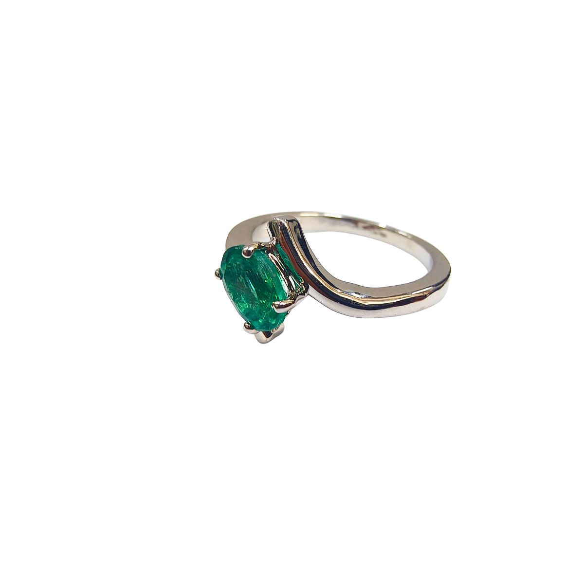 1 Ct Emerald Silver Ring for Mercury Budh (Copy)