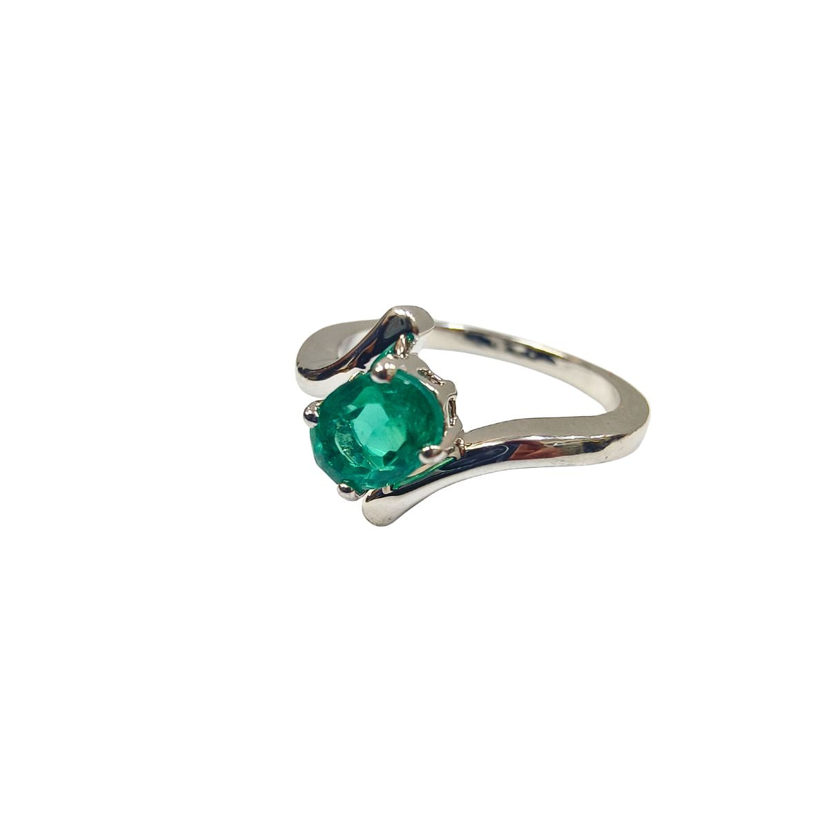 1 Ct Emerald Silver Ring for Mercury Budh (Copy)