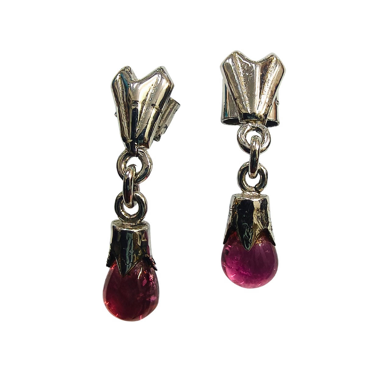 Timeless Tourmaline Earrings in Sterling Silver