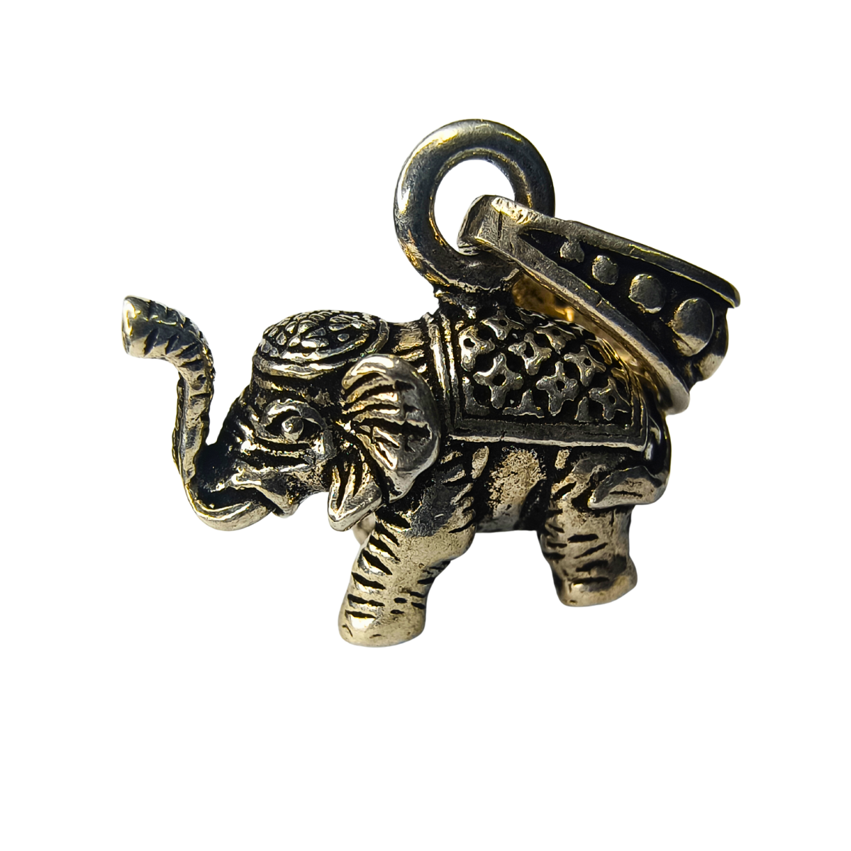 Graceful Elephant Silver Pendant