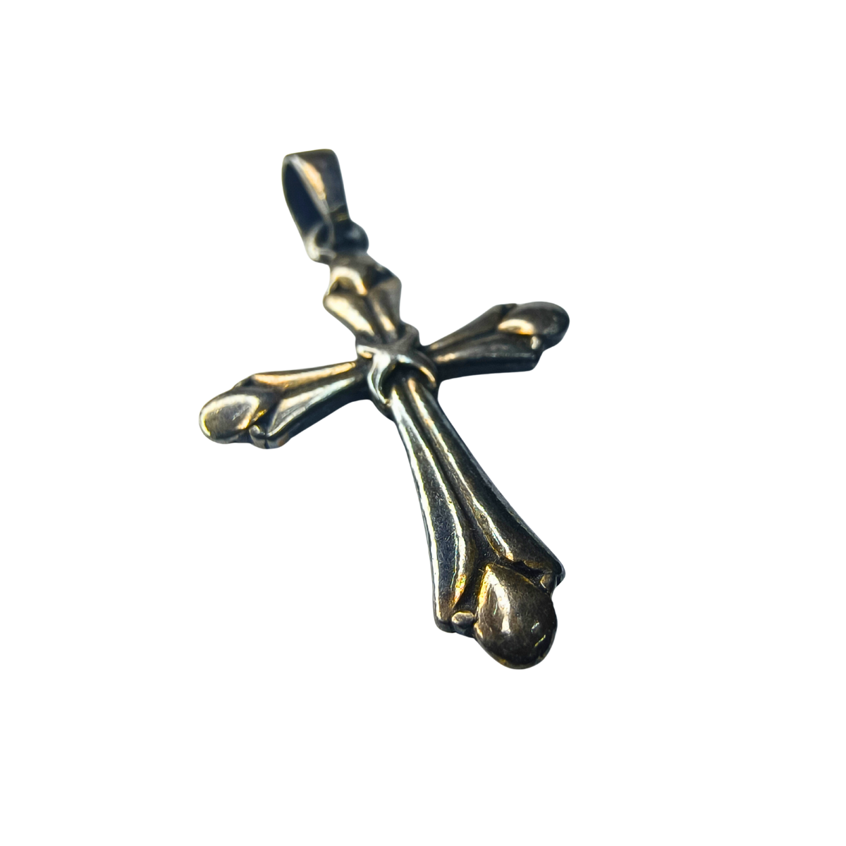 Minimal Silver Cross Pendant