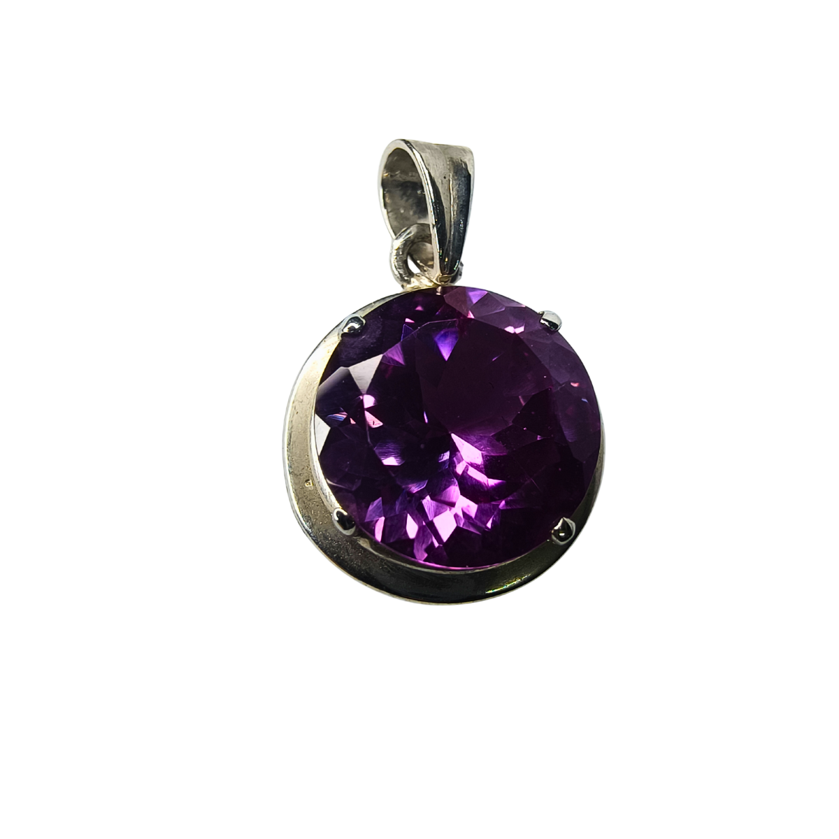 Mystique Purple Round Alexandrite Pendant