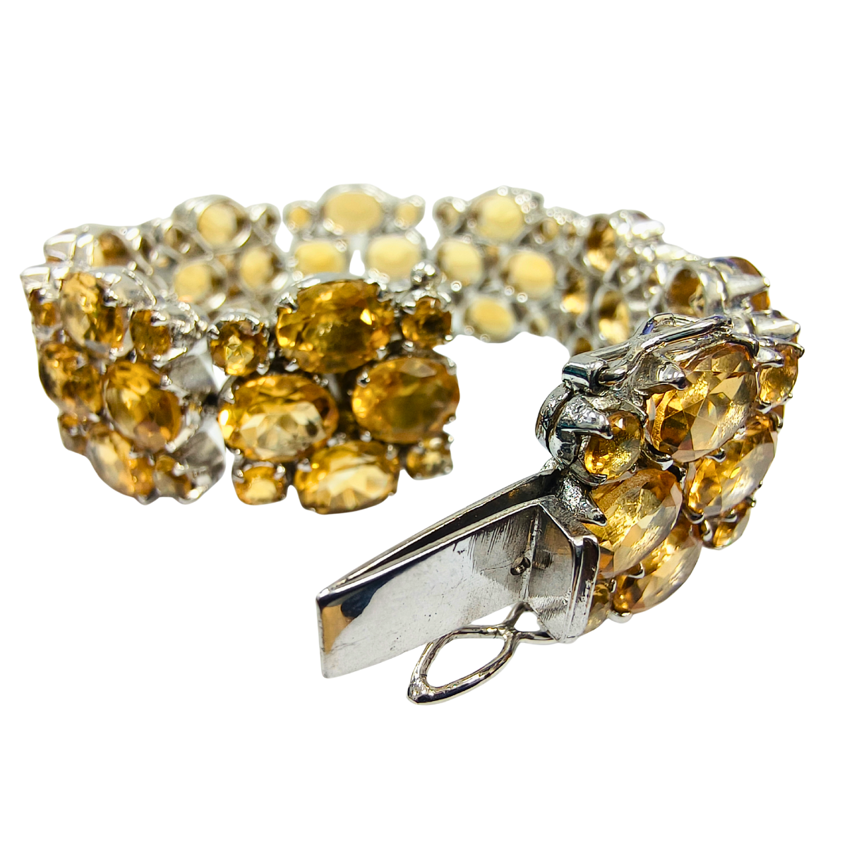 Sun Glow Golden Topaz Layered Bracelet