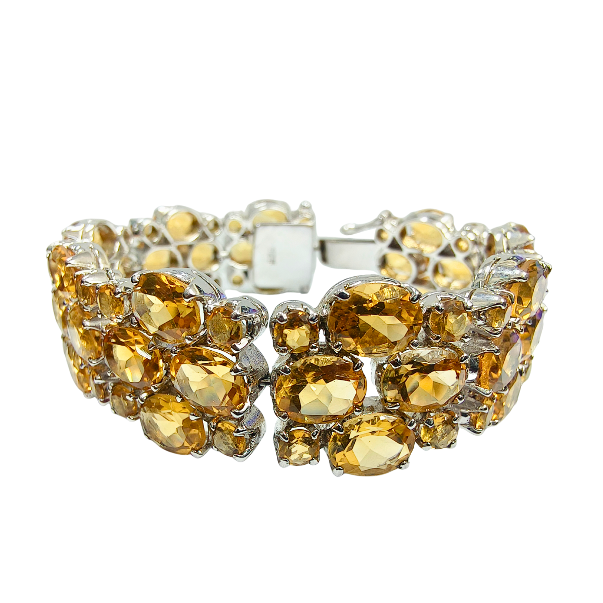 Sun Glow Golden Topaz Layered Bracelet