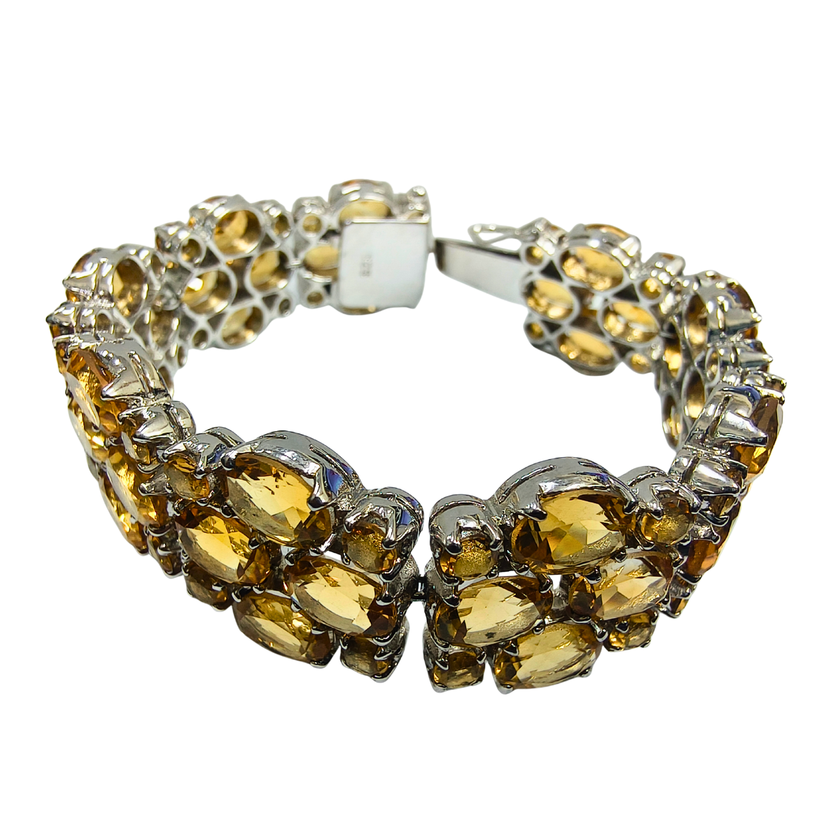 Sun Glow Golden Topaz Layered Bracelet