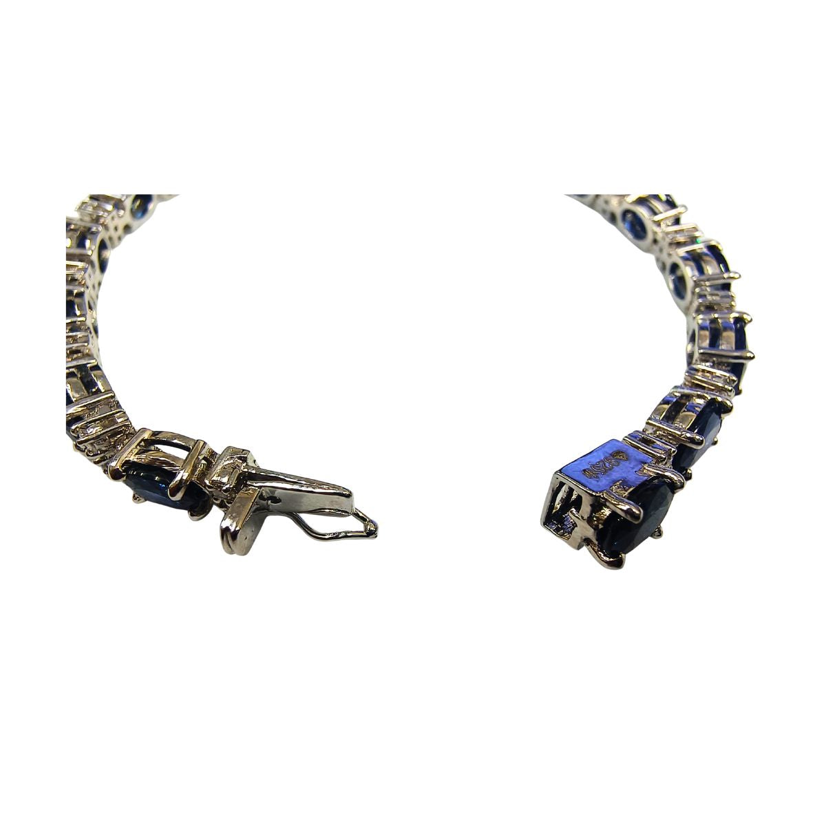 Sophisticated Sapphire & Lab Diamond Bracelet