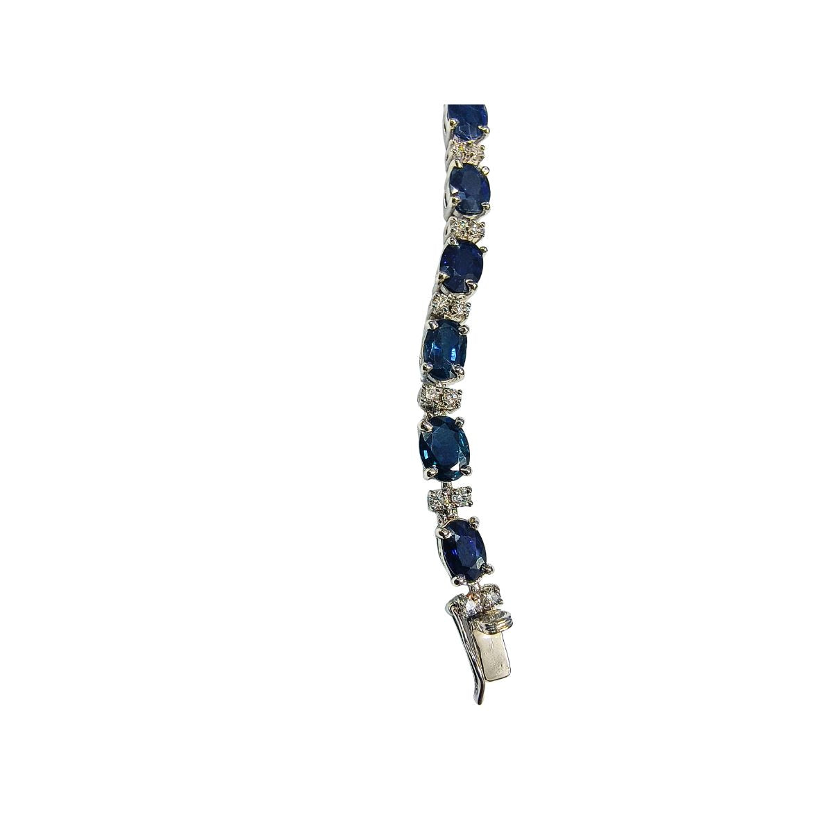 Sophisticated Sapphire & Lab Diamond Bracelet