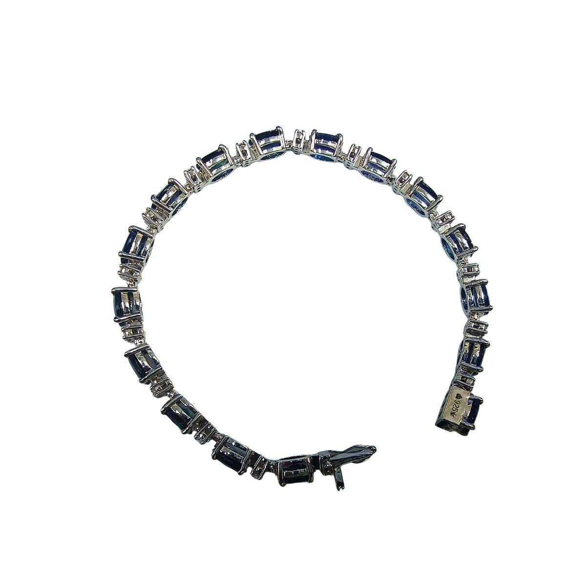 Sophisticated Sapphire & Lab Diamond Bracelet