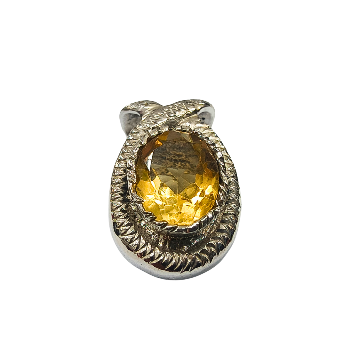 Sun Glow Golden Topaz Pendant