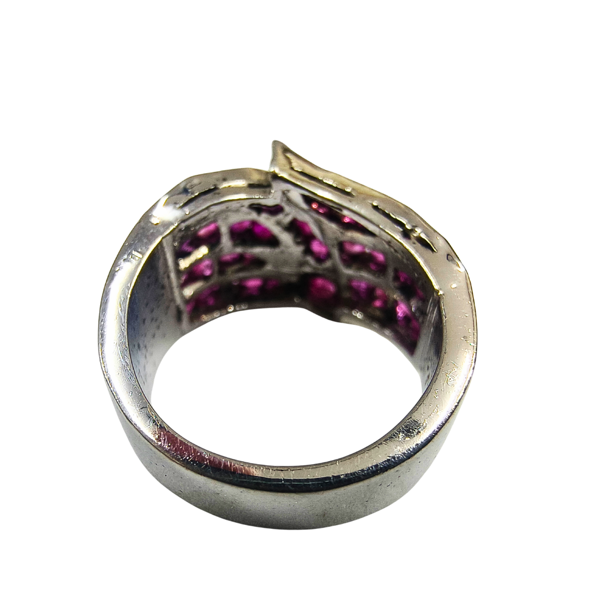 Regal Layered Ruby Statement Ring
