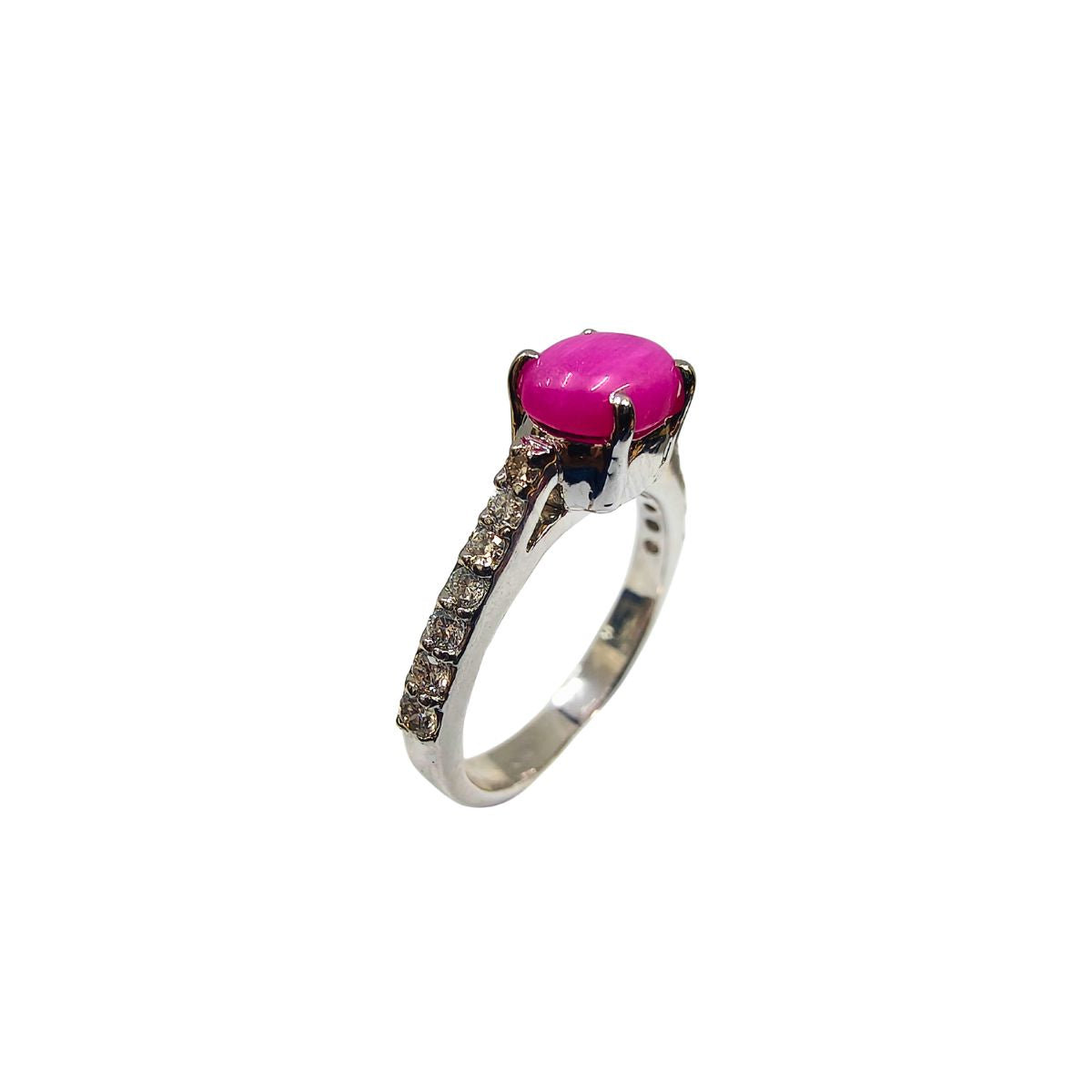 Oval Lundi Star & Lab Diamond Ring