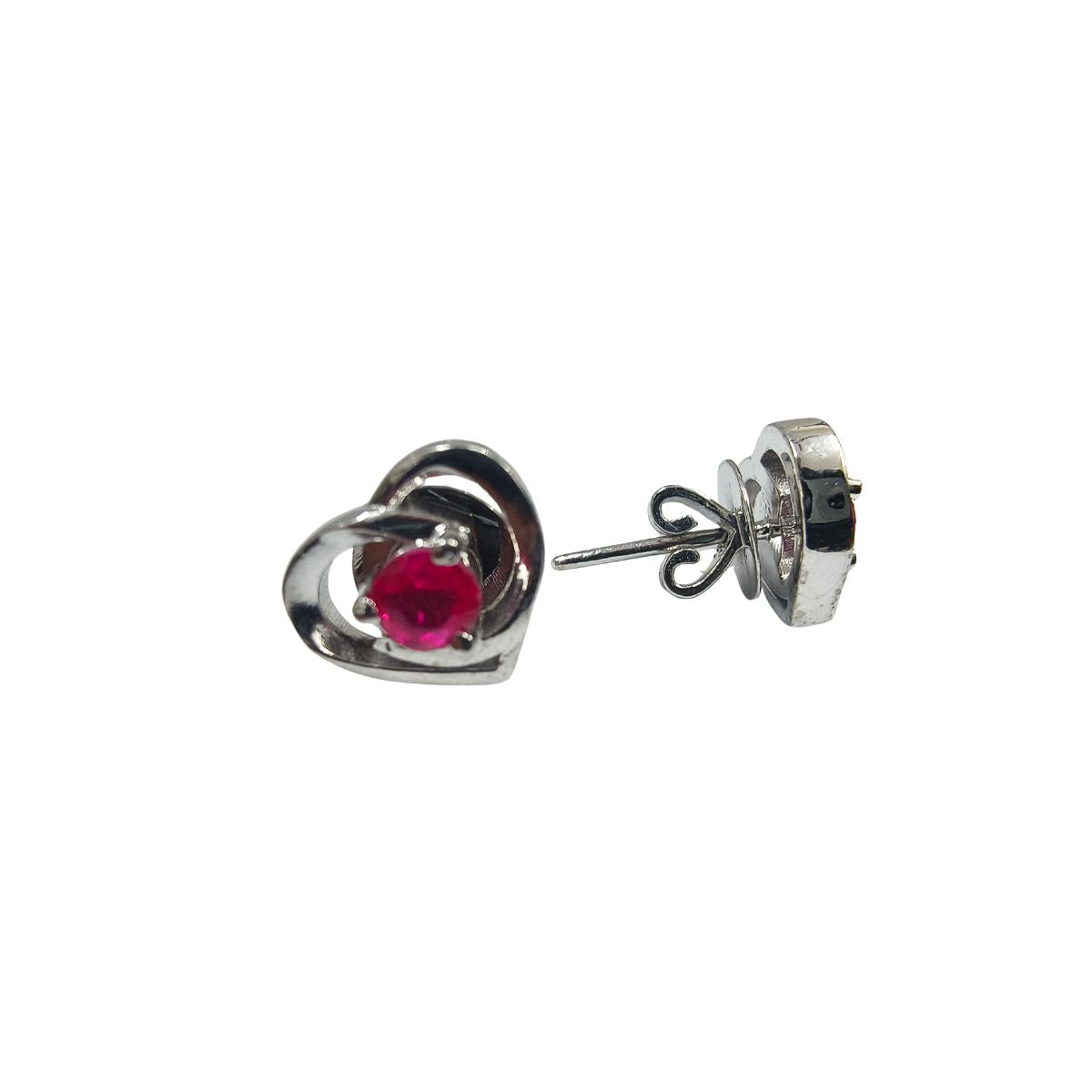 Delicate Ruby Eartop Set