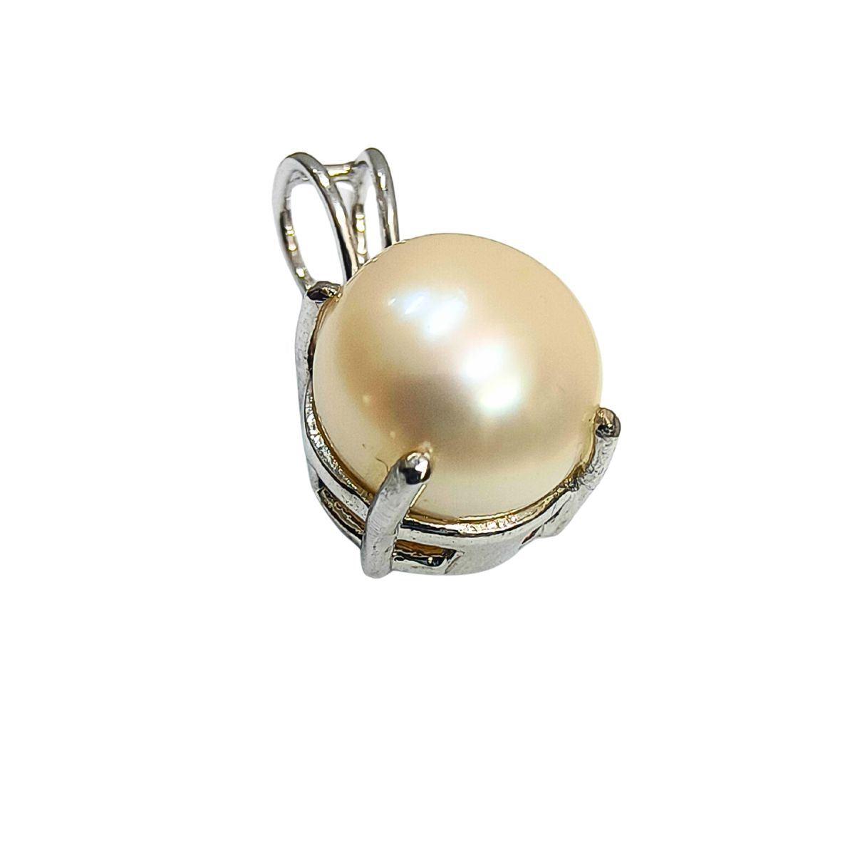 Elegant  Pearl Pendant in 925 Sterling Silver-“Grace of the Ocean, Timelessly Yours.”
