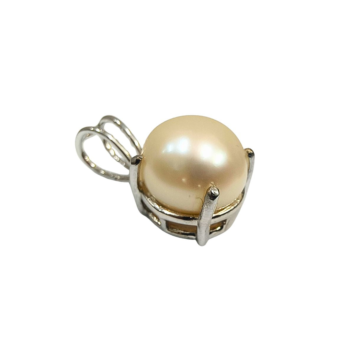 Elegant  Pearl Pendant in 925 Sterling Silver-“Grace of the Ocean, Timelessly Yours.”
