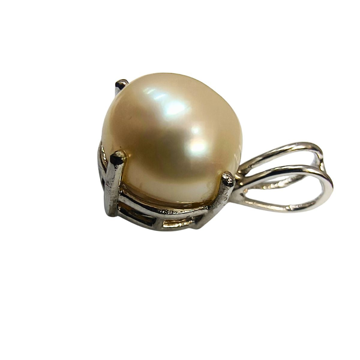 Elegant  Pearl Pendant in 925 Sterling Silver-“Grace of the Ocean, Timelessly Yours.”