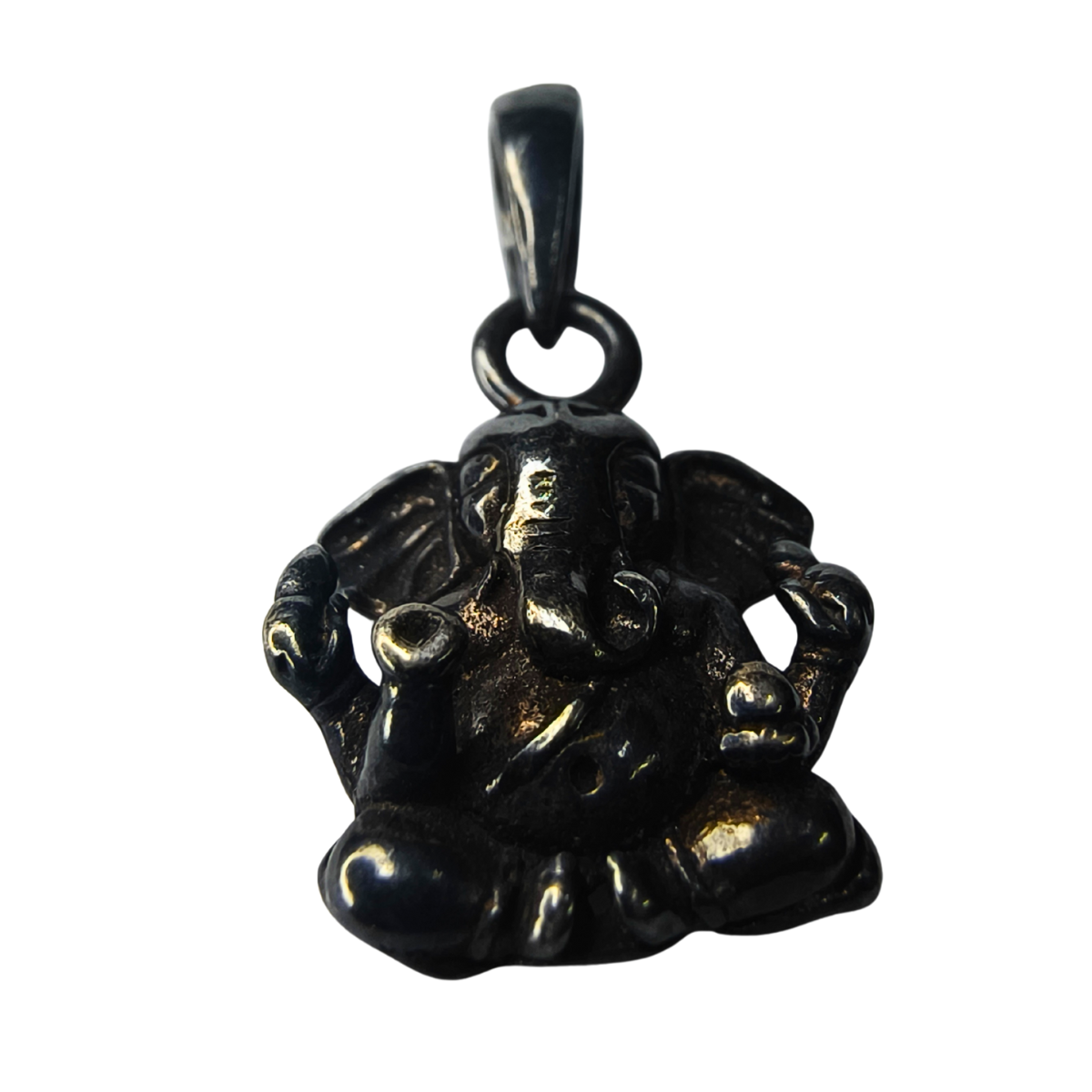 Divine Ganesha Silver Pendant