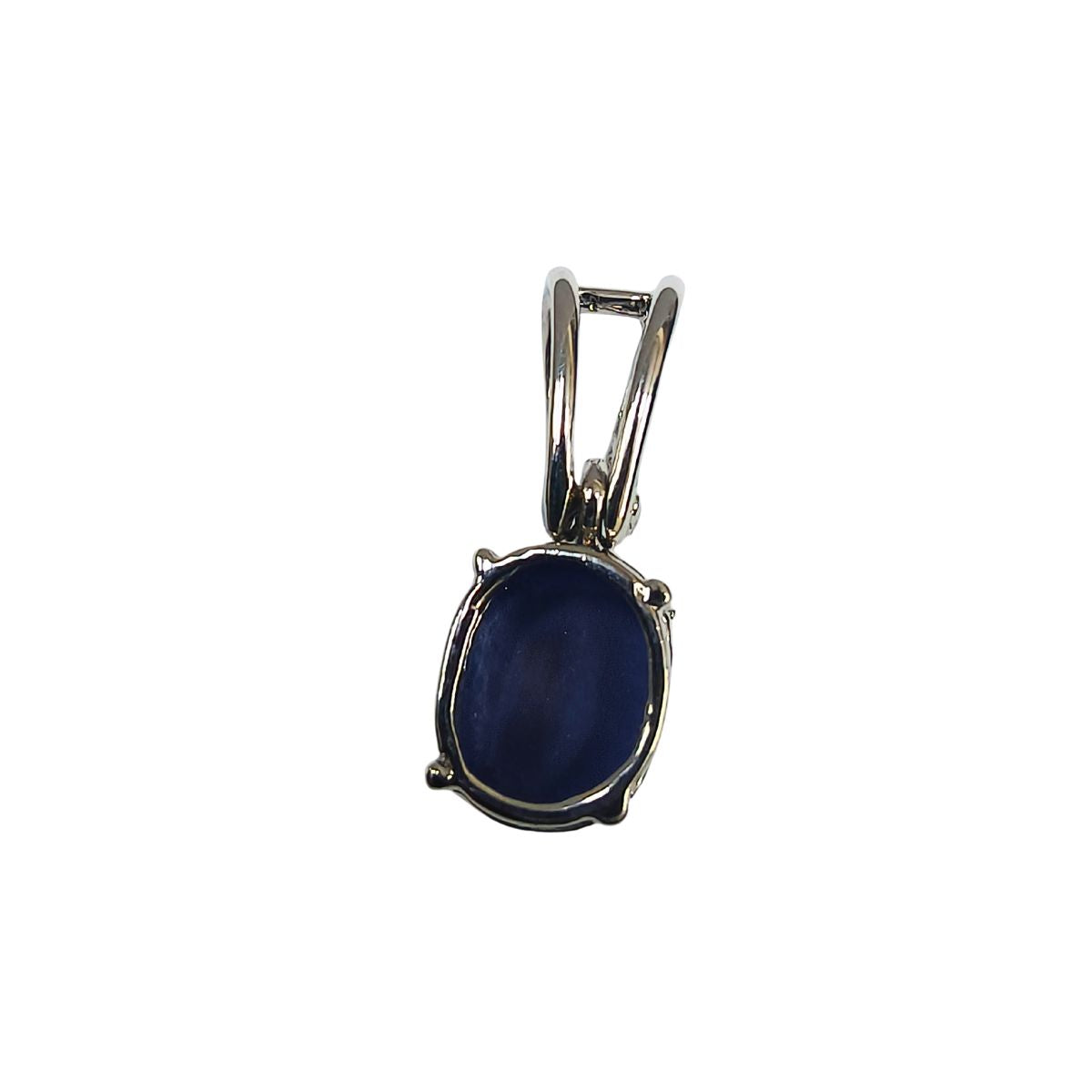 Lundi Blue Star (Man-Made) Silver Pendant – Classic Elegance