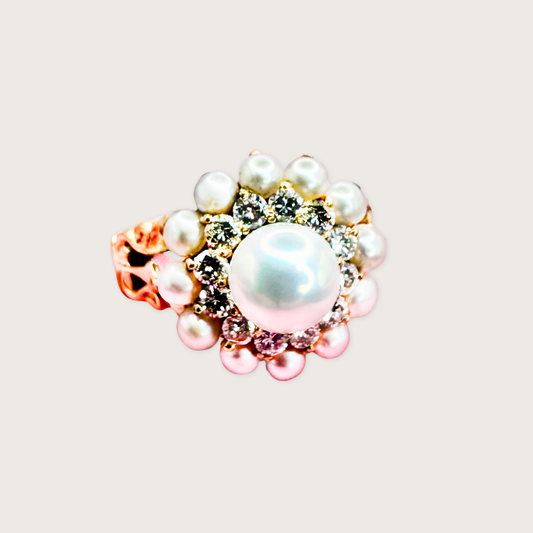 Eternal Pearl & Diamond Classic Ring