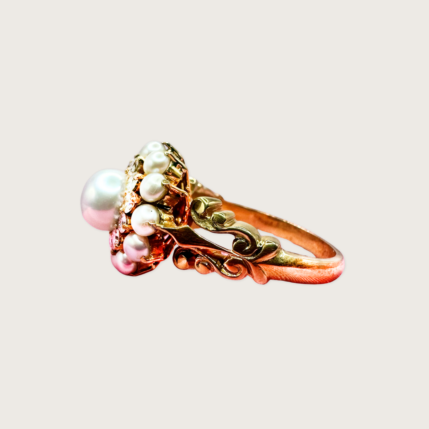Eternal Pearl & Diamond Classic Ring
