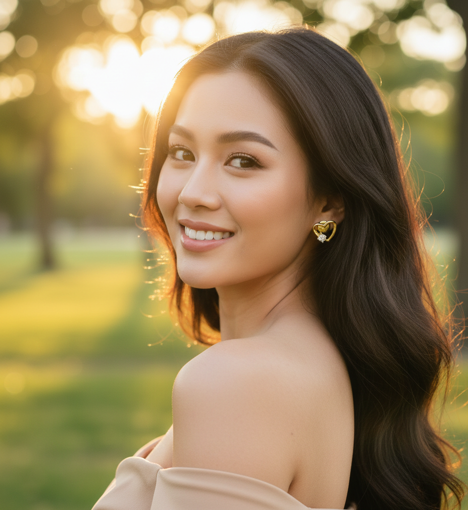 Sparkling Zircon Gold-Plated Eartop