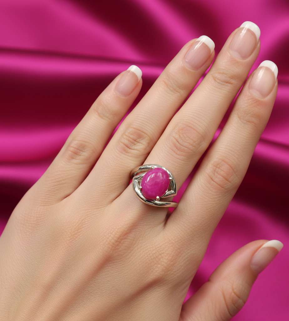 Contemporary  Lundi Star Silver Ring