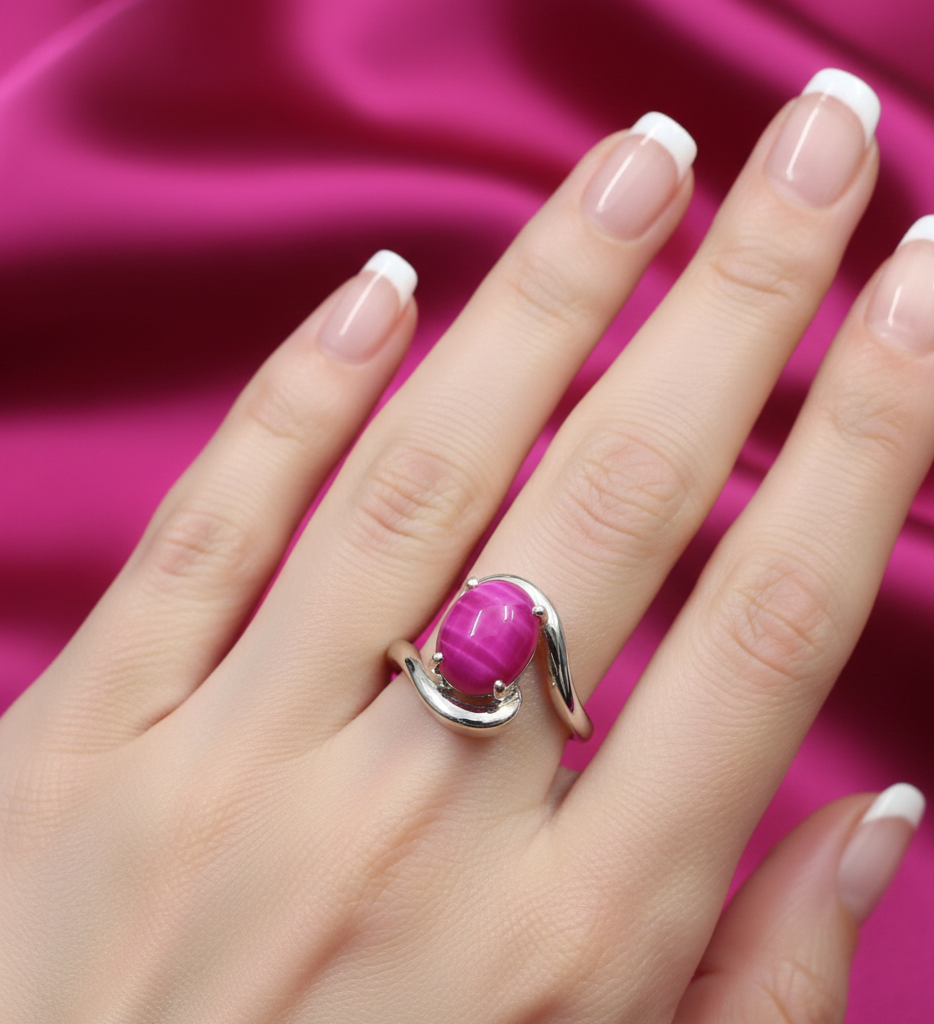 Delicate Lundi Star Silver Ring