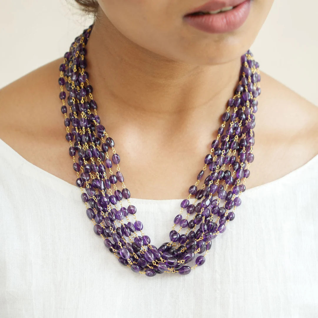 Premium Amethyst Astrology Stone Jewelry