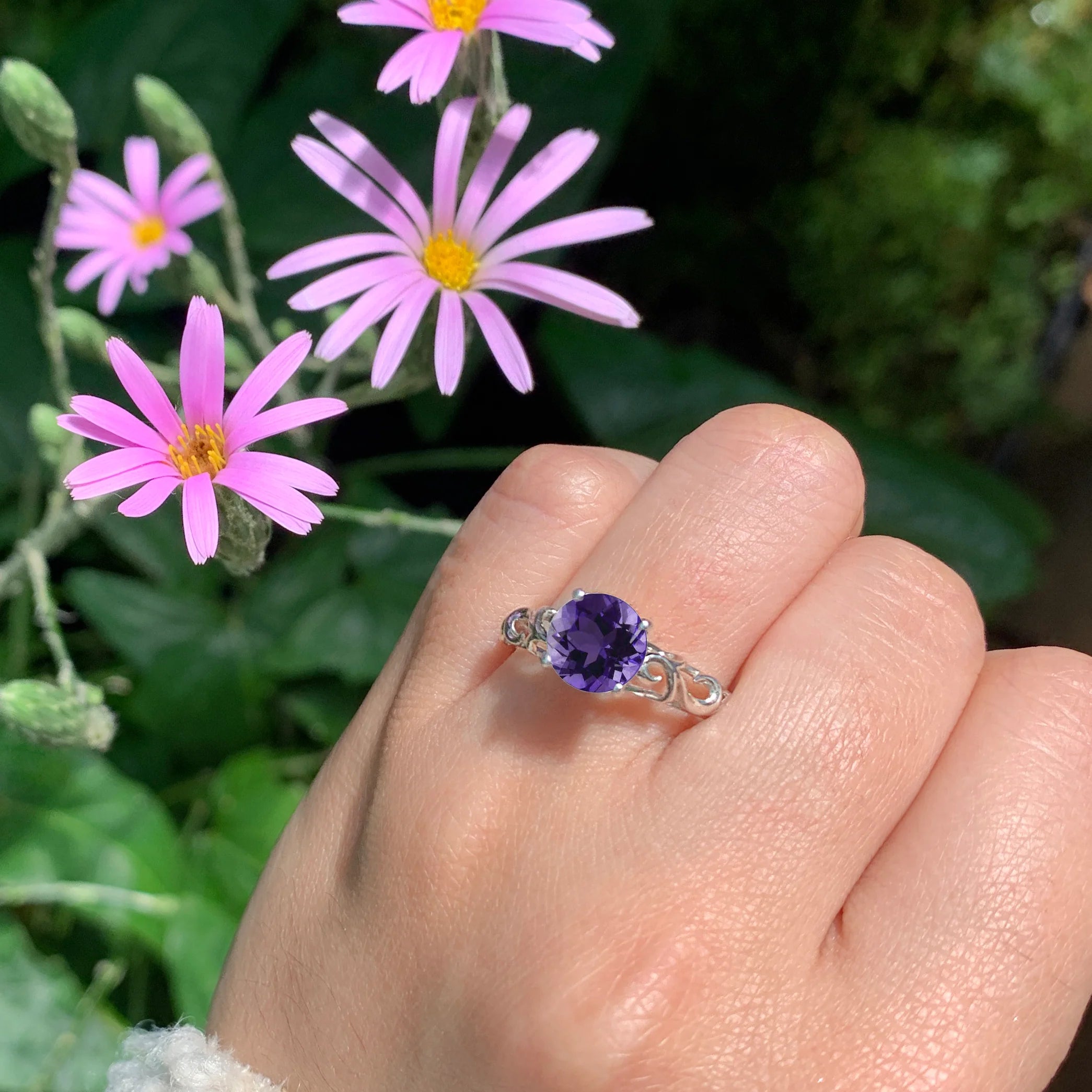 Premium Amethyst Astrology Stone Jewelry